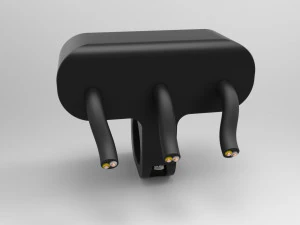 triple key switch for a motorcycle handlebar 22 mm 3D Model