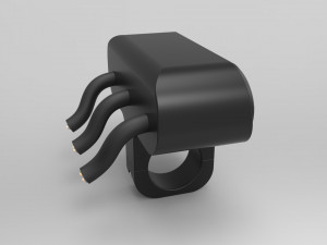 triple key switch for a motorcycle handlebar 22 mm 3D Model