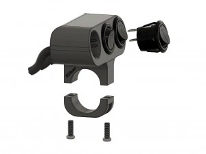 triple key switch for a motorcycle handlebar 22 mm 3D Model