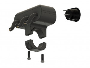 triple key switch for a motorcycle handlebar 22 mm 3D Model