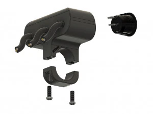 triple key switch for a motorcycle handlebar 22 mm 3D Model