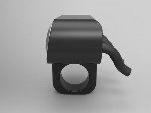 triple button led switch for a motorcycle handlebar 22 mm 3D Model