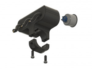 triple button led switch for a motorcycle handlebar 22 mm 3D Model