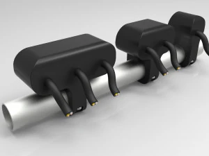 set of three key switches for a motorcycle handlebar 22 mm 3D Model