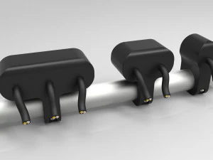 set of three key switches for a motorcycle handlebar 22 mm 3D Model