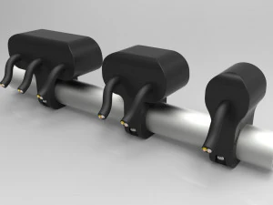 set of three key switches for a motorcycle handlebar 22 mm 3D Model