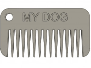 Comb for dogs Modello di stampa 3D