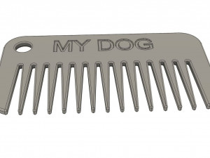 Comb for dogs Modello di stampa 3D