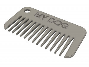 Comb for dogs Modello di stampa 3D