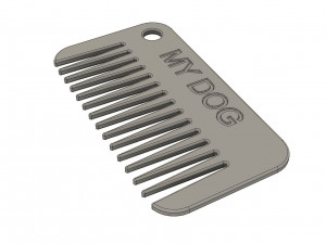Comb for dogs Modello di stampa 3D