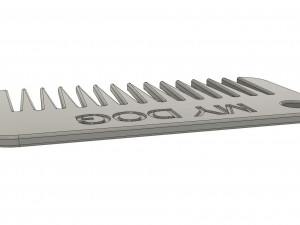 Comb for dogs Modello di stampa 3D