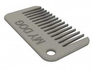 Comb for dogs Modello di stampa 3D