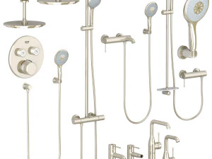 grohe set 1 essence euphoria with adjustable watering can 3D Model