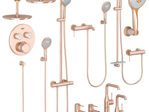 grohe set 1 essence euphoria with adjustable watering can 3Dモデル