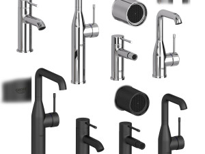 grohe set 1 essence euphoria with adjustable watering can 3Dモデル