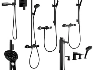 hansgrohe set 1 ecostat metropol talis with adjustable watering can 3D Model