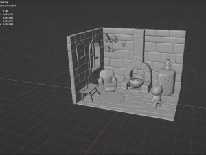 Cartoon interior 3D Model
