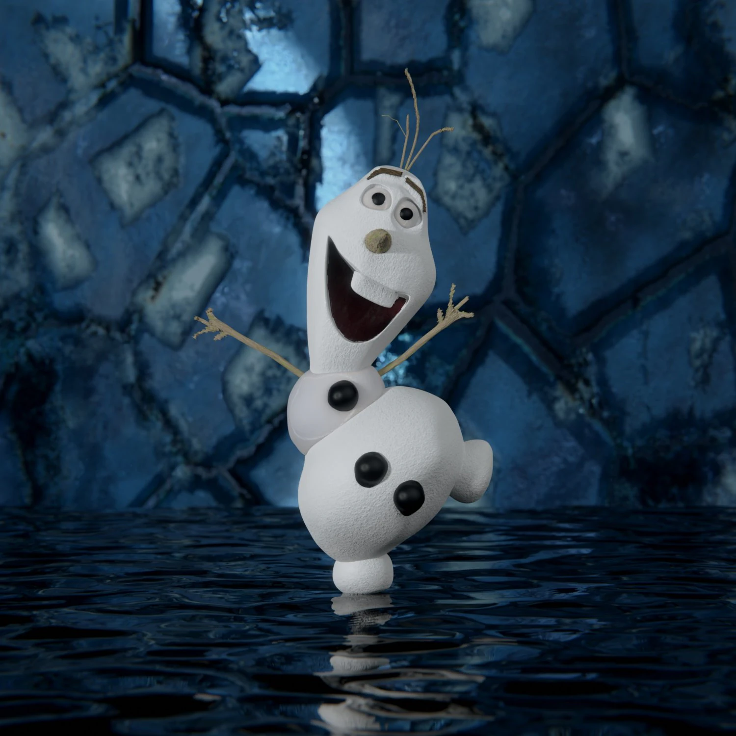 Olaf 3D Model .c4d .max .obj .3ds .fbx .stl .blend