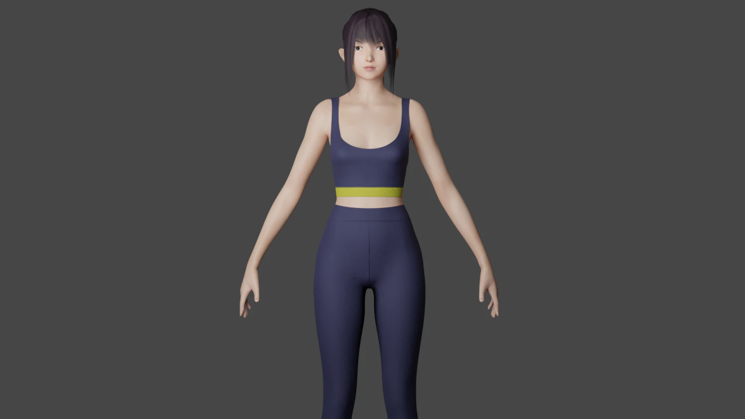 Woman model 3D Model .c4d .max .obj .3ds .fbx .stl .blend 
