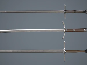 two-handed swords 3D Model