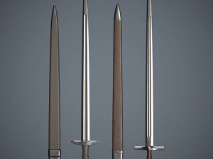 鞘付き片手剣 3Dモデル