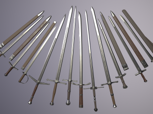sword pack 3D मॉडल