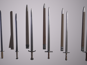 sword pack Modelo 3D