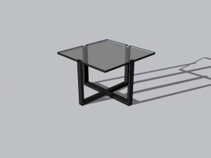 समसामयिक कॉफ़ी टेबल 3D मॉडल