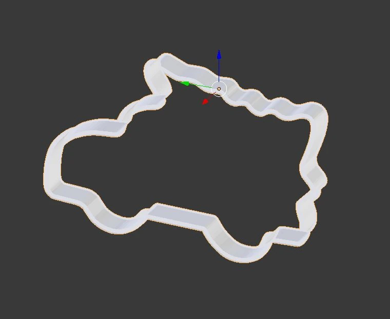cookie cutter - truck 3D Print Model .c4d .max .obj .3ds .fbx .stl .blend