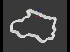 формочка для печенья - грузовик 3D Принт Модель