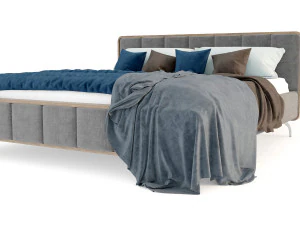 cama m&oacute;dena Modelo 3D