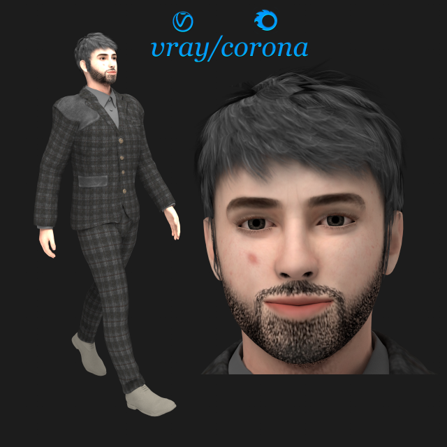 character-01 3D Model .c4d .max .obj .3ds .fbx .stl .blend 