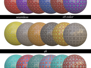 18 colors-collection tiles textures-4k-seamless CG Textures