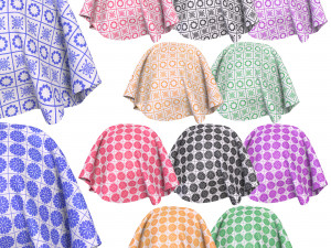 Patterned fabric-set01 CG Текстури