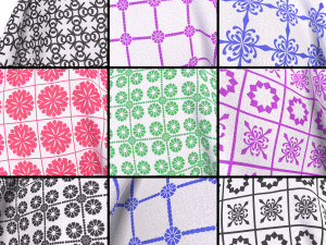 Patterned fabric-set01 CG Текстури