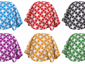 Patterned fabric-set03 CG 텍스쳐