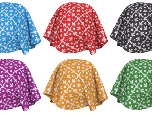 Patterned fabric-set03 CG 텍스쳐