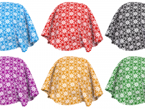 Patterned fabric-set04 CG Texturen