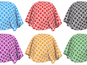 Patterned fabric-set04 CG Texturen