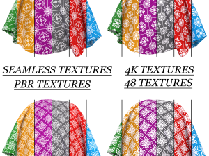 Patterned fabric-set011 CG Textures