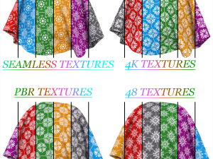 Patterned fabric-set012 CG Textures