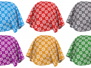 Patterned fabric-set012 CG Textures