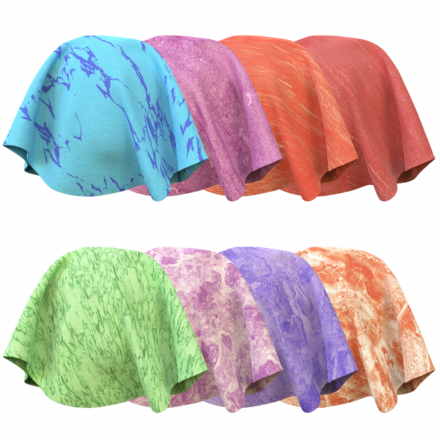 Marble patterned fabric CG Textures .c4d .max .obj .3ds .fbx .stl .blend 