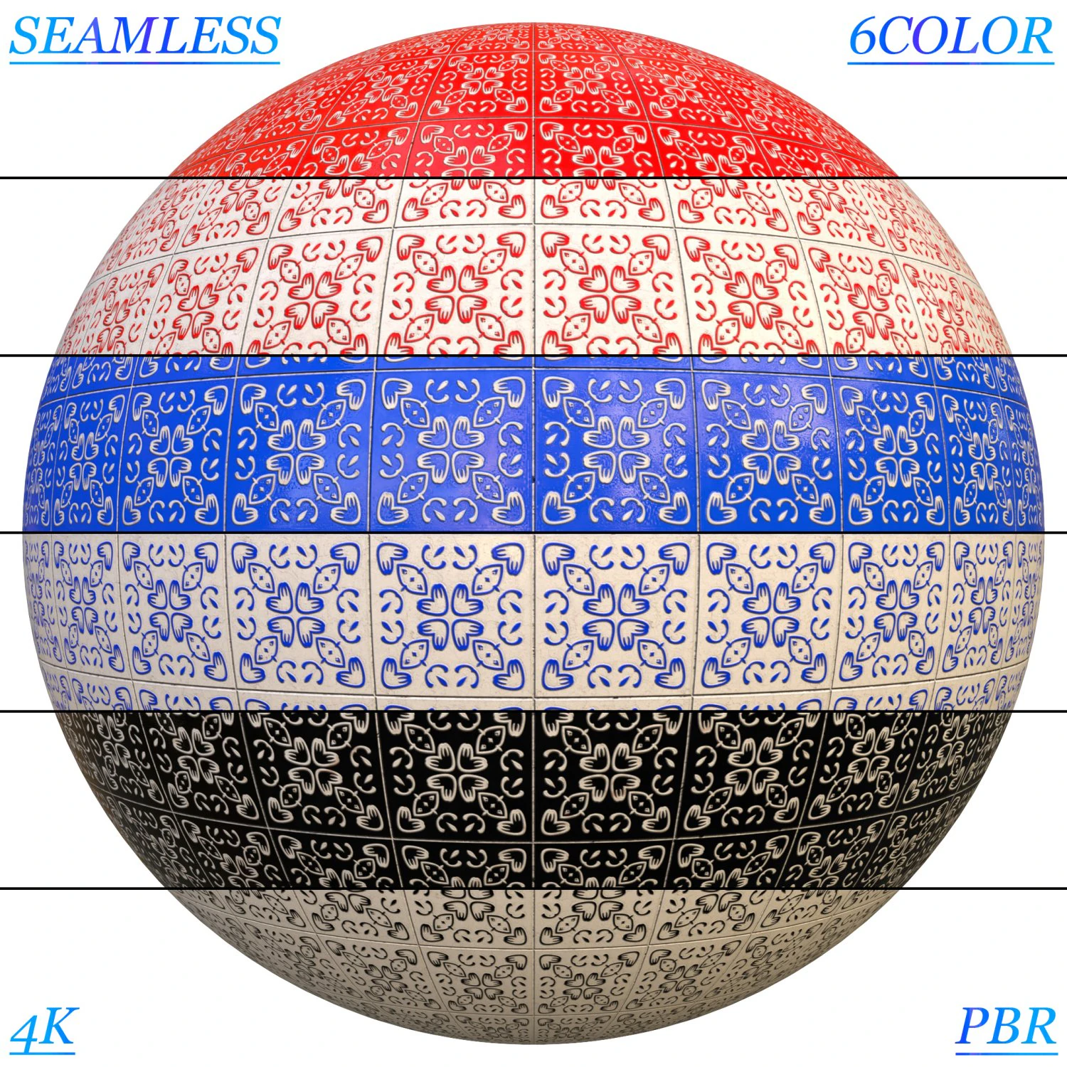 TILE-6COLOR-PBR-SEAMLESS CG Textures .c4d .max .obj .3ds .fbx .stl .blend 