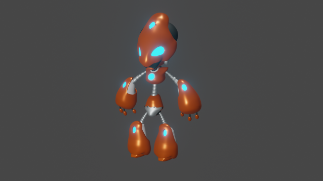 robot Model 3D .c4d .max .obj .3ds .fbx .stl .blend 