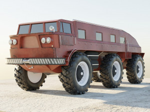 ZIL-E167 soviet monster truck 3D 模型