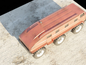 ZIL-E167 soviet monster truck Model 3D
