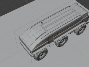 ZIL-E167 soviet monster truck Model 3D