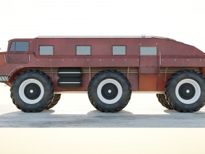 ZIL-E167 soviet monster truck Model 3D
