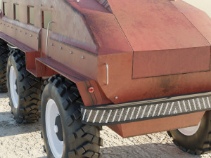ZIL-E167 soviet monster truck Model 3D
